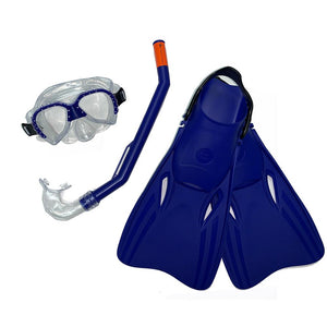 Full snorkel kit. Swim mask, snorkel, and flippers