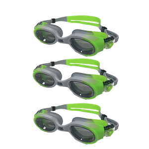 Three pairs pf swimming goggles