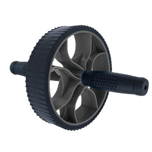 Black ab wheel with two handles on the sides
