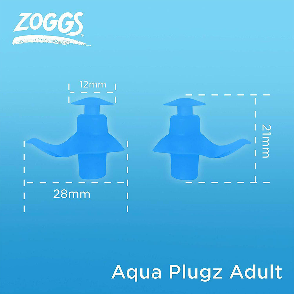 Pair of orange swimming ear plugs and a protective case